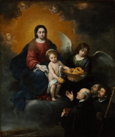 The Infant Christ Distributing Bread to the Pilgrims by Bartolomé Esteban Murillo
